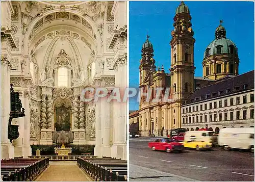 Cartes postales moderne Munich Monaco L'Eglise Theatiner
