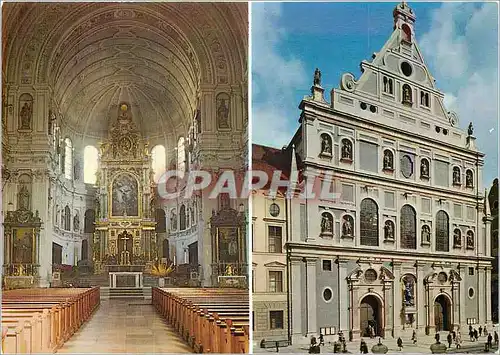 Moderne Karte Munich L'Eglise St Michael