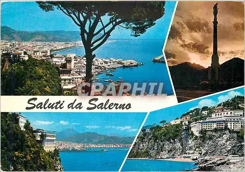 Cartes postales moderne Saluti da Salerno
