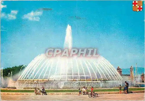 Cartes postales moderne Barcelona Monumentale Brunnen von Montjuich