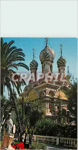 Moderne Karte Riviera dei Fiori Sanremo L'Eglise Russe