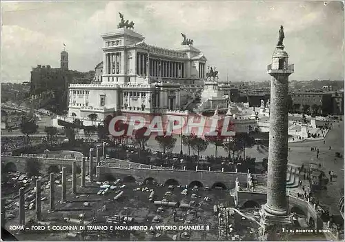 Moderne Karte Roma Foro e Colonna di Triano et Monumento a Vittorio Emanuele II