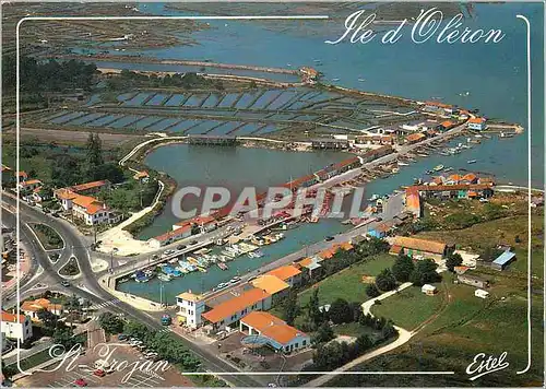 Cartes postales moderne Saint Trojan Charente Maritime Vue aerienne du chenal et du Port