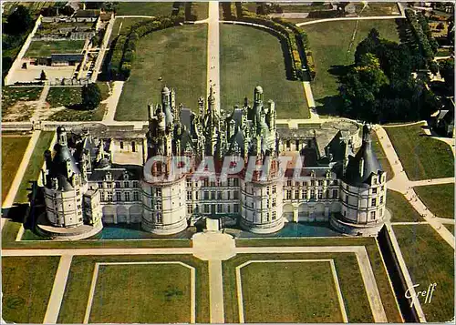 Moderne Karte Chambord Loir Cher Le Chateau fut construit par Francois 1er