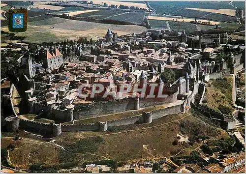 Cartes postales moderne Carcassonne Cite Medievale Vue generale aerienne
