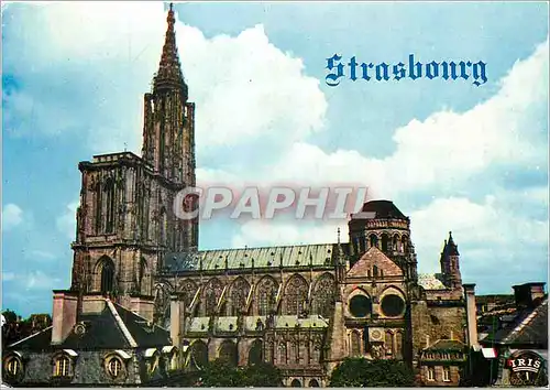 Moderne Karte Strasbourg Bas Rhin La Cathedrale Cote Sud