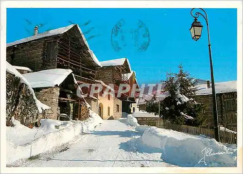 Cartes postales moderne Parc Naturel Regional du Queyras Molines Une rue du Village sous la neige