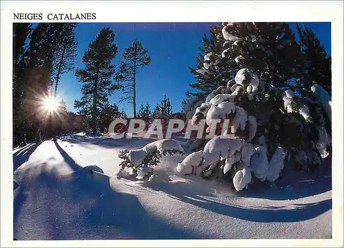 Moderne Karte Neiges Catalanes Lumiere et Couleurs des Pyrenees