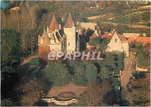 Moderne Karte Castelnaud la Chapelle Dordorgne Le chateau des Milandes ou vecut Josephine Baker
