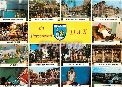 Moderne Karte Dax Landes Ville Thermale En parcourant la Ville de Dax