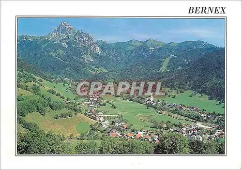 Moderne Karte Bernex Haute Savoie France Dans le fond la Dent d'Oche