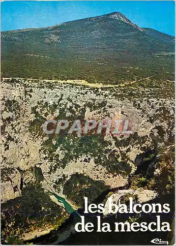 Moderne Karte Les Gorges du Verdon Les Balcons de la Mescla L'Auberge