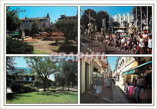 Cartes postales moderne Dax Landes La place Thiers avec la statue de Borda