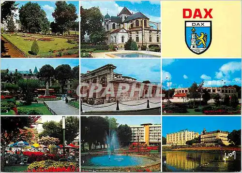 Cartes postales moderne Dax landes Jardins de la Potiniere La Cathedrale Place Thiers