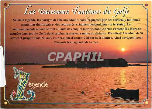 Moderne Karte Les Vaisseaux Fantomes du Golfe du Morbihan