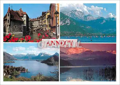 Moderne Karte Annecy Haute Savoie France