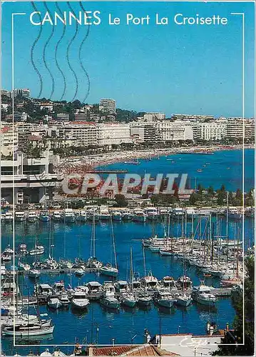 Cartes postales moderne Cannes AM Le Port la Croisette et ses Palaces