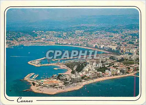 Cartes postales moderne Cannes A Mmes La Pointe du Palm Beach et la Croisette