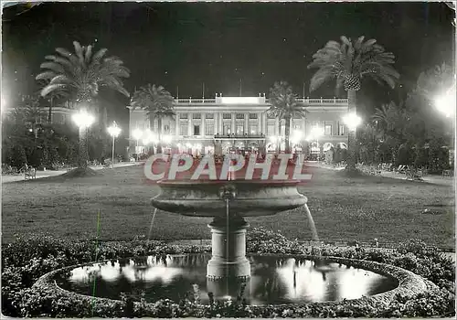 Cartes postales moderne Nice AM Les jardins et le Casino la nuit