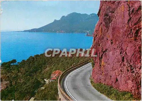 Cartes postales moderne La Cote d'Azur La Corniche d'Or La Route du bord de mer entre Theoule et le Trayas