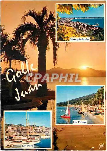 Cartes postales moderne Golfe Juan Vue generale La Plage Le Port