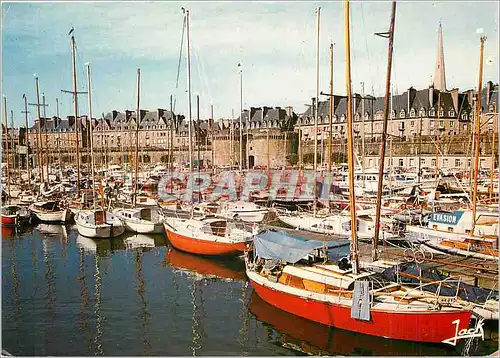 Cartes postales moderne Saint Malo Cite Corsaire Le port de plaissance et la Grande Porte