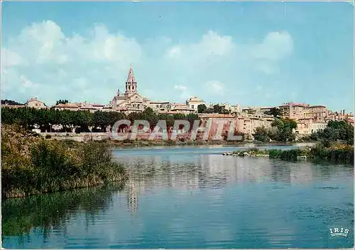 Cartes postales moderne Vue generale sur les bords du Rhone a Bourg St Andeol