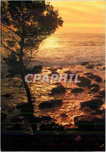 Moderne Karte Lever de soleil en mediterranee