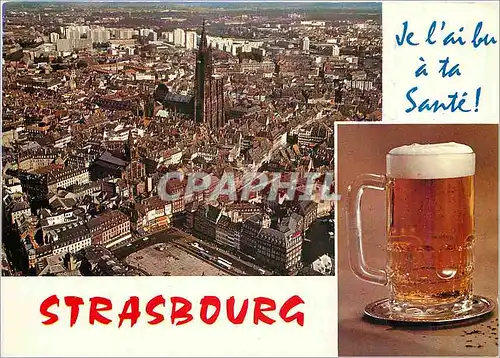 Moderne Karte Strasbourg