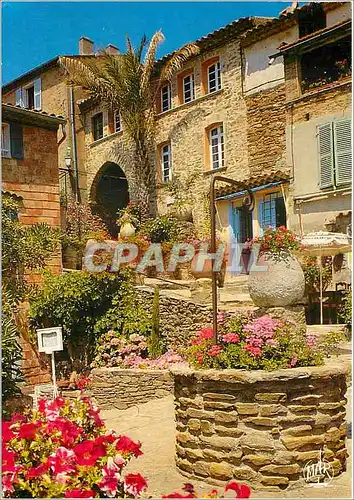 Moderne Karte Bormes les Mimosas Var Ruelle pittoresque