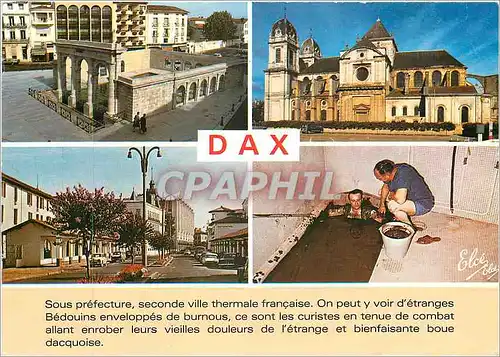 Cartes postales moderne Dax La Fontaine Chaude La Cathedrale L'Avenue vers le Splendid
