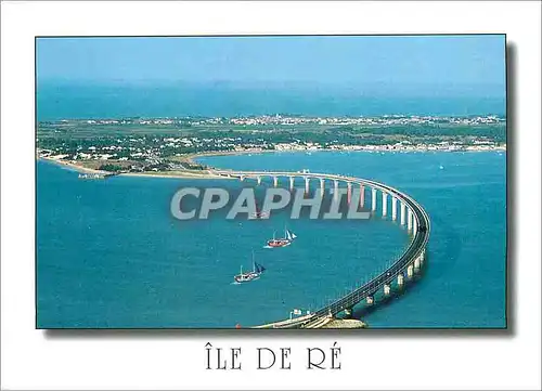 Moderne Karte La Cote Atlantique Ile de Re Charente Maritime