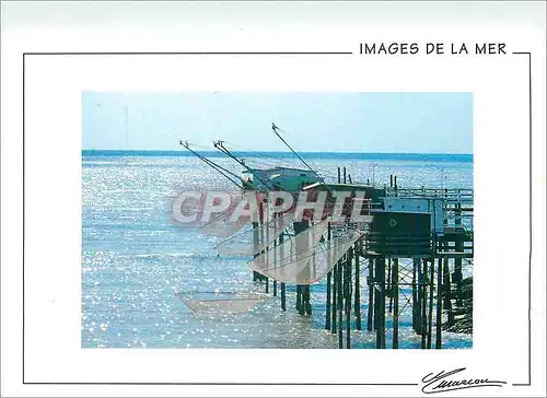Cartes postales moderne Images de la Mer Peche au carrelet