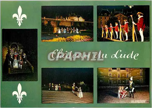 Cartes postales moderne Chateau du Lude Spectacle de Nuit Trompettes Henri IV