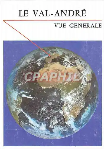 Moderne Karte Le Val Andre Vue generale