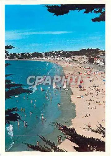 Cartes postales moderne Bretagne Le Val Andre La plage vue des Murs Blancs