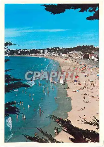 Cartes postales moderne Bretagne Le Val Andre La plage vue des Murs Blancs