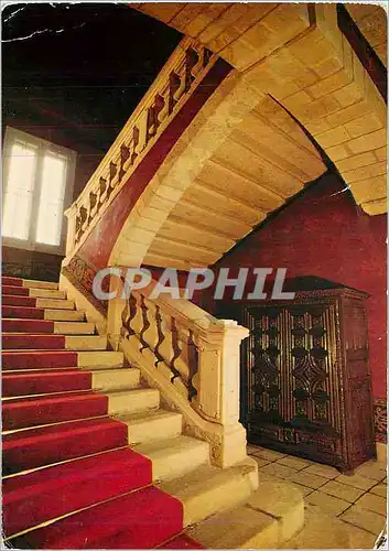 Moderne Karte Chateau de Bienassis en Erquy Escalier d'honneur