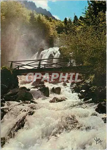 Moderne Karte Cauterets Hautes Pyrenees Cascade de Lutour