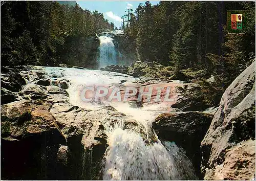 Moderne Karte Hautes Pyrenees Cauterets et ses environs La Cascade du Pont d'Espagne