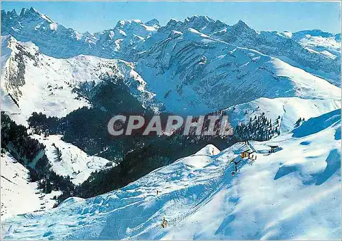 Cartes postales moderne Morzine Haute Savoie Le Sommet de telepherique de la pointe du Nions