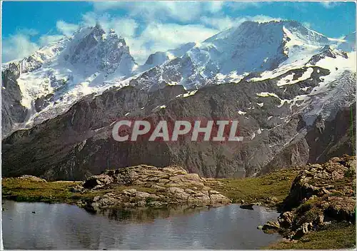 Cartes postales moderne Paysages de l'Oisans Le Lac Lerie et les Massifs de la Meije et du Rateau