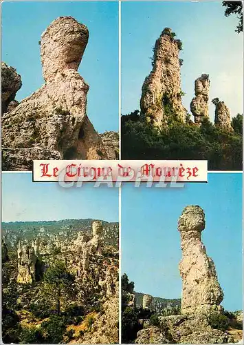 Moderne Karte Le Cirque de Moureze Herault pres de Clermont l'Herault