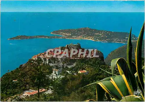 Cartes postales moderne La Cote d'Azur Eze village et le Cap Ferrat