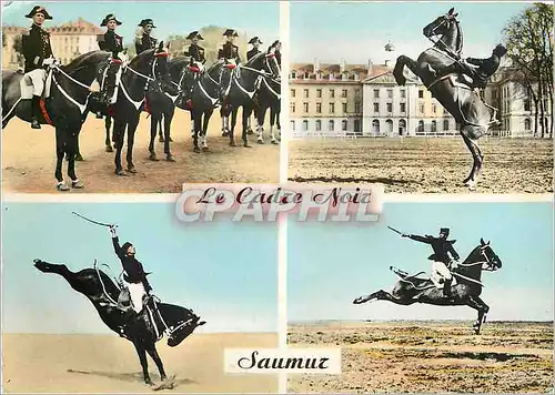 Moderne Karte Saumur La Cadre Noir Cheval Militaria