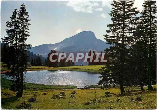 Cartes postales moderne Contre jour sur un lac de montagne