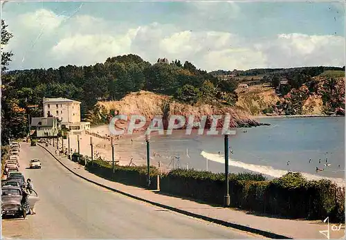 Moderne Karte Crozon Morgat Finistere Le Boulevard de la Mer et la plage