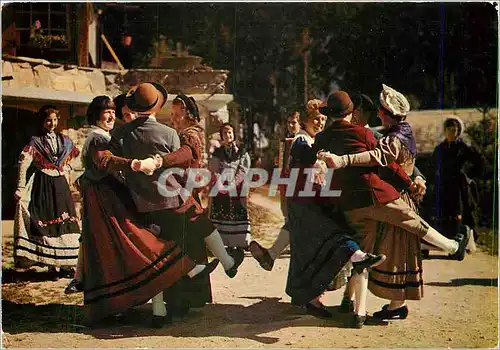 Cartes postales moderne Folklore de Savoie On danse le Petit Jean