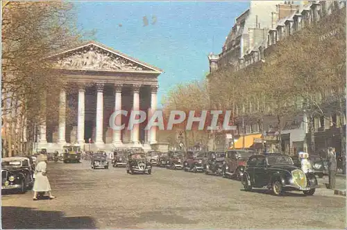 Moderne Karte Paris La Madeleine Automobile