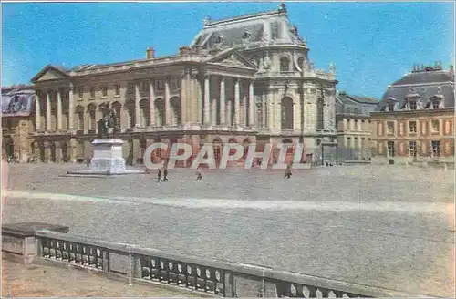 Moderne Karte Chateau de Versailles La cour d'honneur